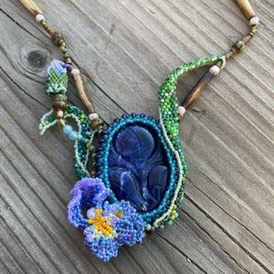 Dance with Irises necklace